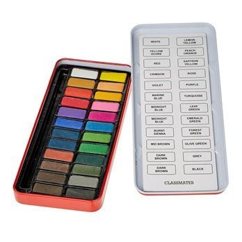 Classmates Watercolour Tin – 24 Block - ABC School Supplies