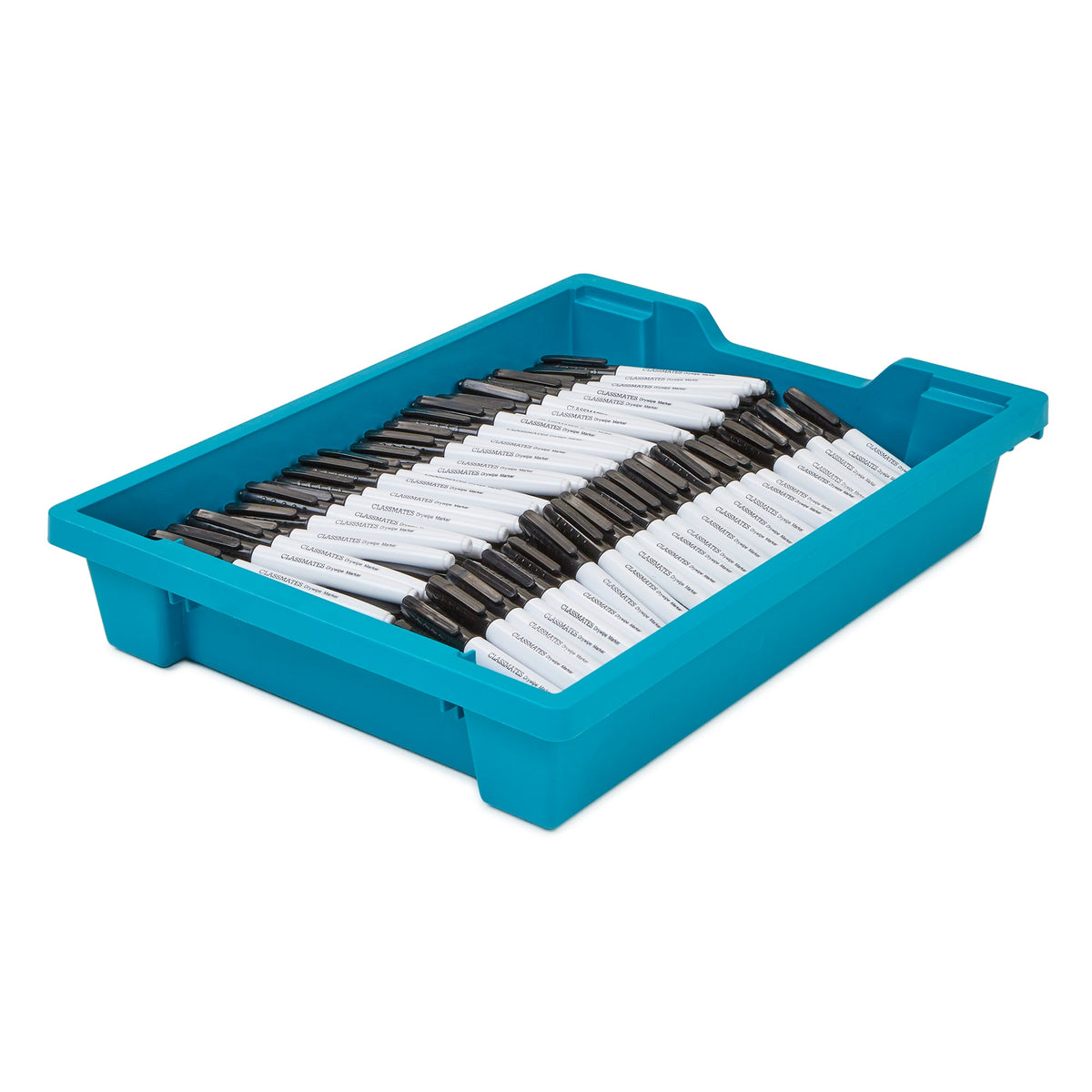 Classmates Whiteboard Marker Black, Bullet Tip Pack of 200 Incl Free Tray - ABC School Supplies