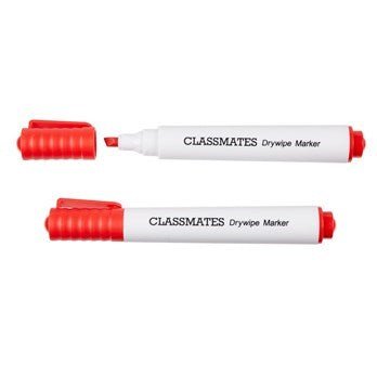 **Classmates Whiteboard Marker Red, Bullet Tip - Pack of 10 - ABC School Supplies