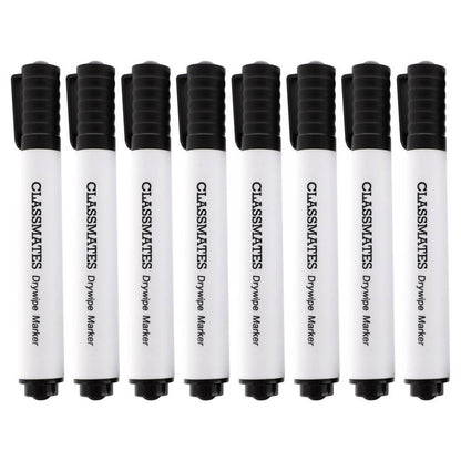 Classmates Whiteboard Markers (Black) Bullet Tip Pack Of 10 - ABC School Supplies