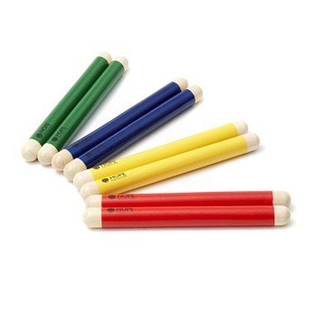 Claves Mixed Colours 4 Pairs - ABC School Supplies