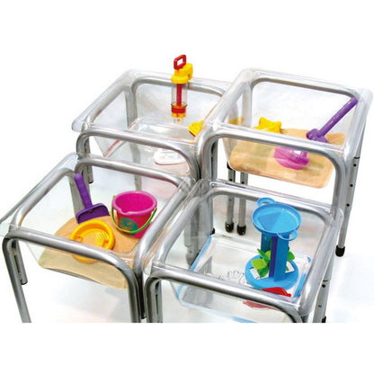 Clear Titchy Tubs Set Of 4 - ABC School Supplies