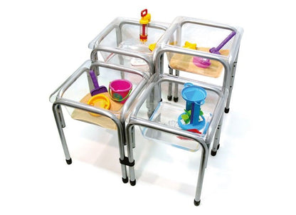 Clear Titchy Tubs Set Of 4 - ABC School Supplies