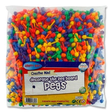 Clever Kidz Coloured Pegs For Peg Boards Pack Of 1,000 - ABC School Supplies