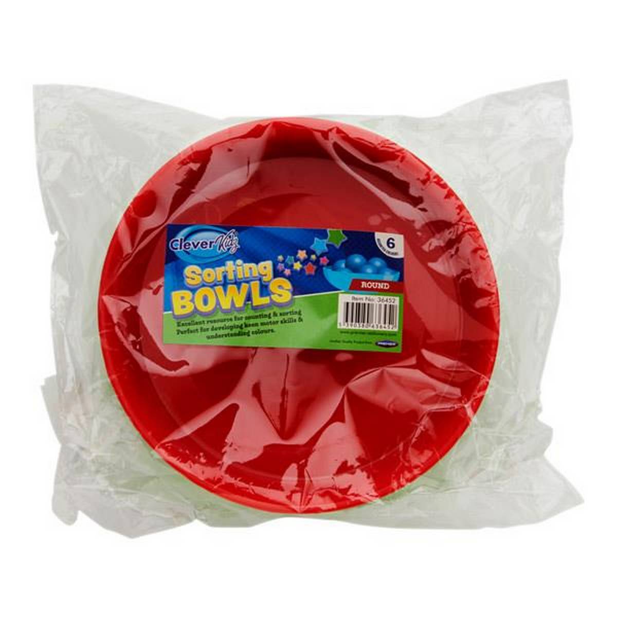 Clever Kidz Coloured Sorting Bowls 13Cm Pack Of 6 - ABC School Supplies