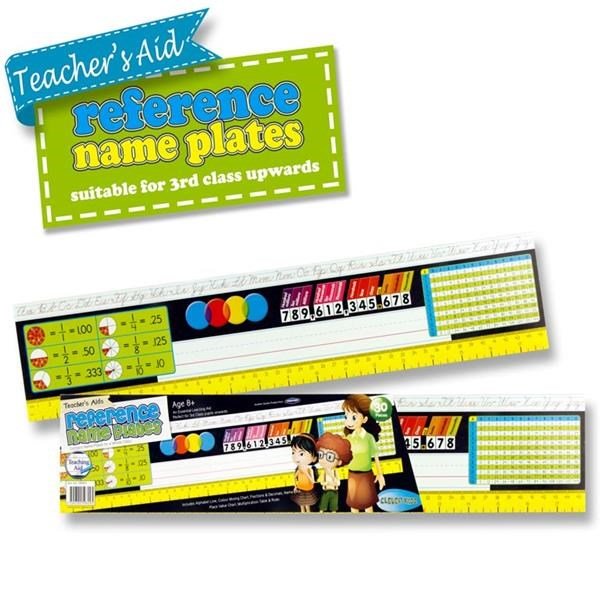 **Clever Kidz Desk Name Plates Pack Of 30 - Middle To Upper Primary - ABC School Supplies