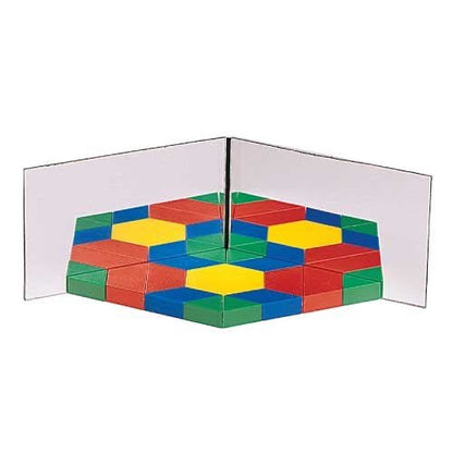 **Clever Kidz Hinged Geometric Double Mirror - ABC School Supplies
