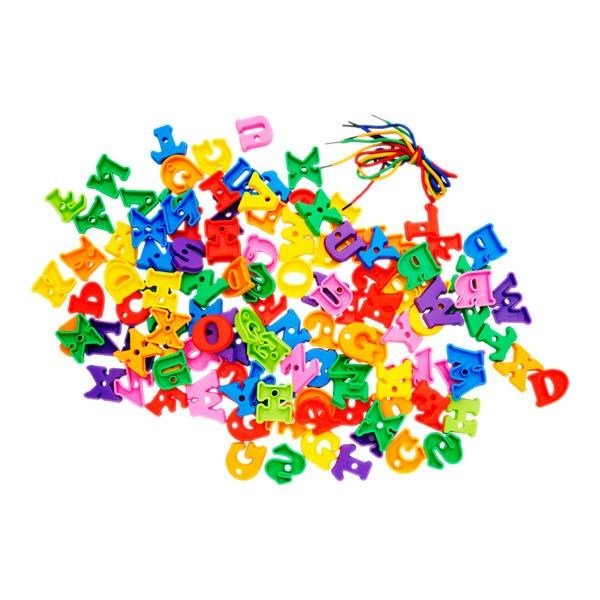 Clever Kidz Lacing Letters Uppercase Set Of 116Pcs - ABC School Supplies