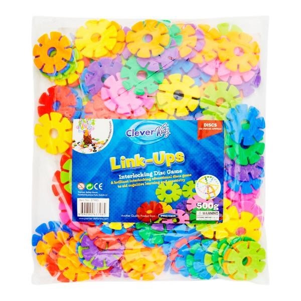 Clever Kidz Link - Ups Interlocking Discs Set Of 135 - ABC School Supplies