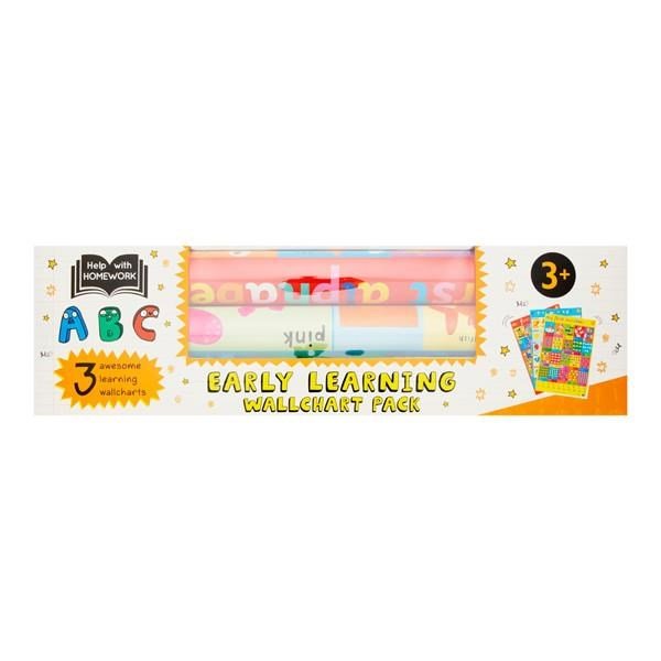 Clever Kidz Maths Wallcharts Pack Of 3 - ABC School Supplies