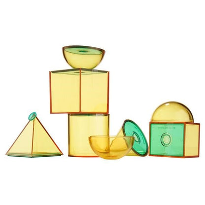 **Clever Kidz See Through Geometric Shapes Set Of 7 - ABC School Supplies