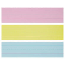 Clever Kidz Wipe-Off Reusable Phrase Strips 3"X12" - Coloured Pack Of 30 - ABC School Supplies