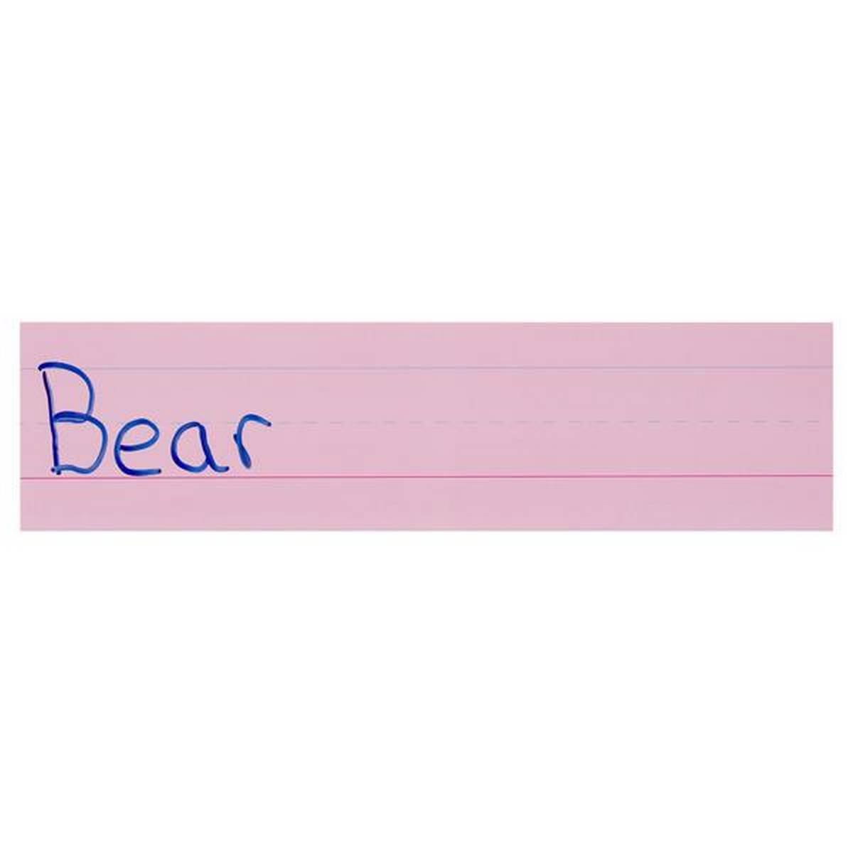 Clever Kidz Wipe-Off Reusable Phrase Strips 3"X12" - Coloured Pack Of 30 - ABC School Supplies