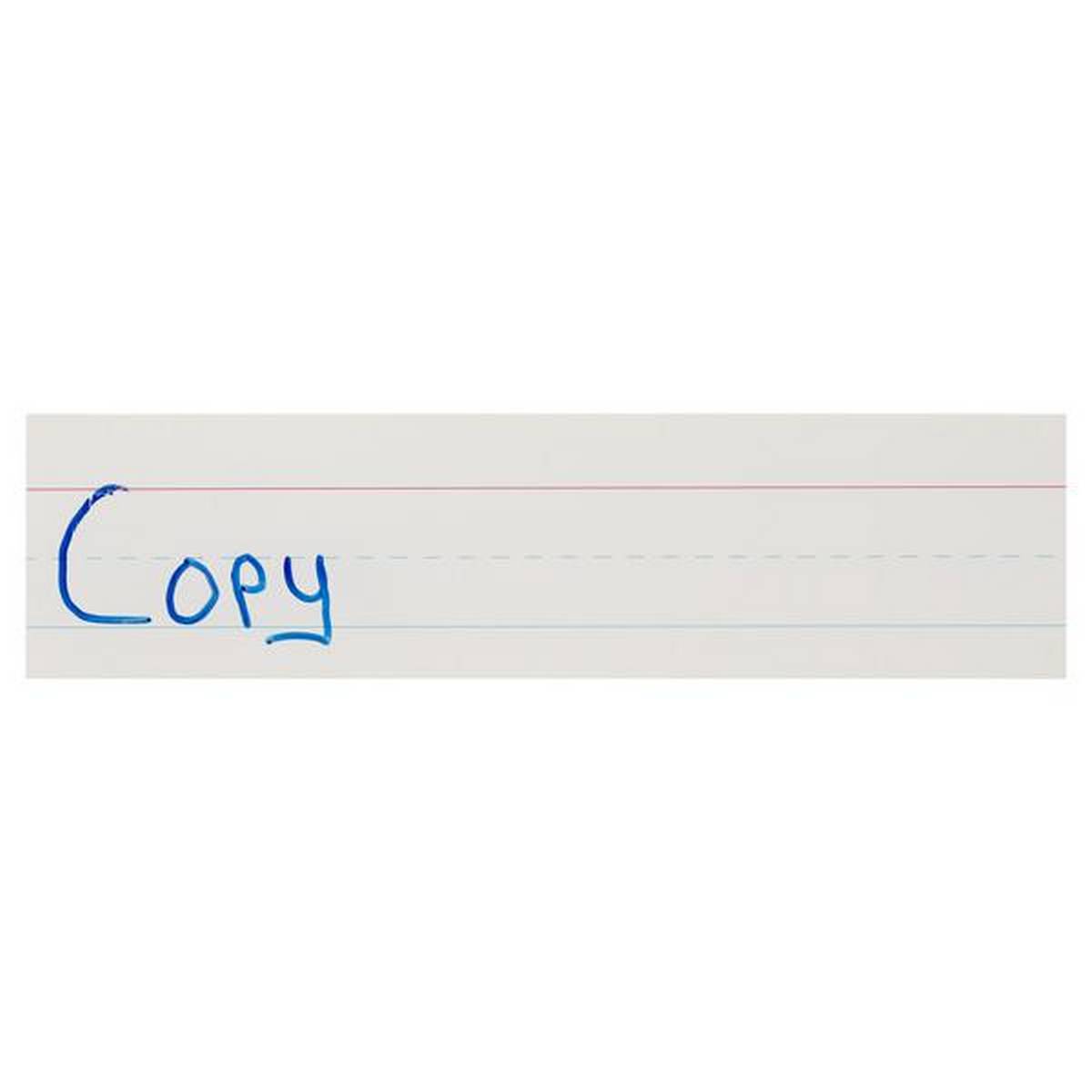 Clever Kidz Wipe-Off Reusable Phrase Strips 3″X12″ – White Pack Of 30 - ABC School Supplies