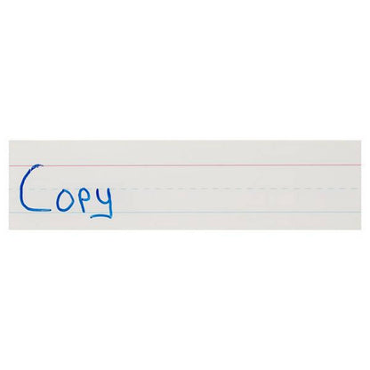 Clever Kidz Wipe-Off Reusable Phrase Strips 3″X12″ – White Pack Of 30 - ABC School Supplies