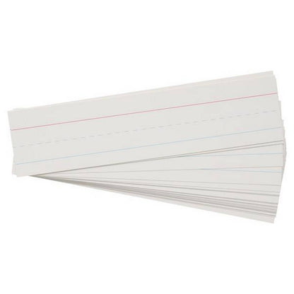 Clever Kidz Wipe-Off Reusable Phrase Strips 3″X12″ – White Pack Of 30 - ABC School Supplies