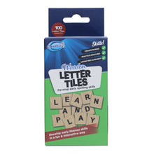 Clever Kidz Wooden Letter Tiles Set of 100 - ABC School Supplies