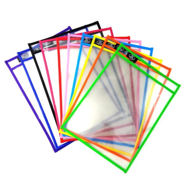 Cleverco A4+ Drywipe Reusable Wipe - Clean Pockets (Pack Of 100) - ABC School Supplies
