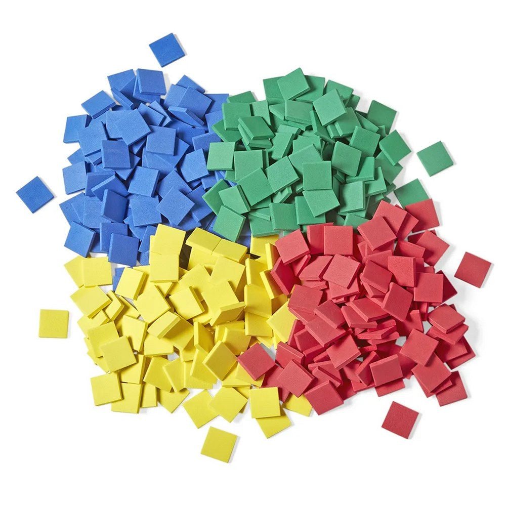 CleverCo Foam Squares 25mm Pack of 100 - ABC School Supplies