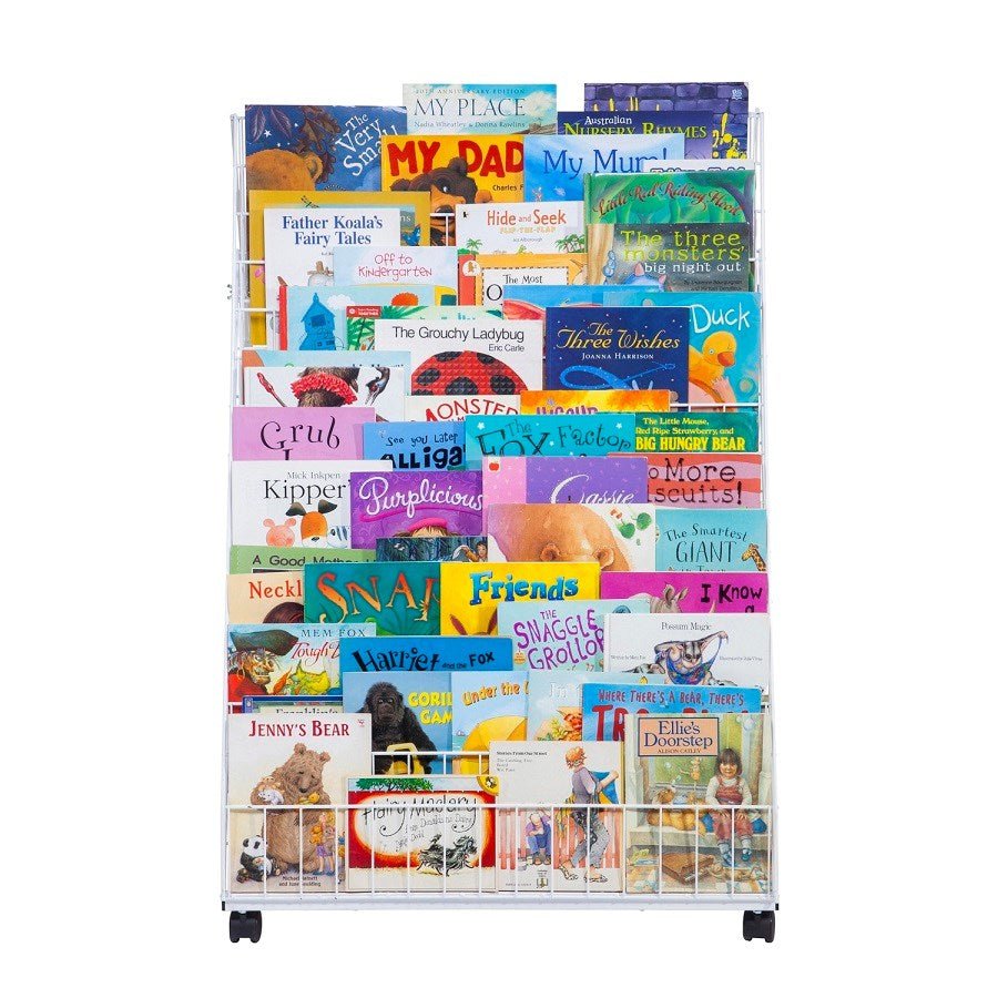Cleverco Mobile Book Display Unit - Back To Back Stand - ABC School Supplies