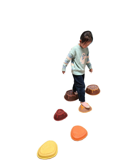 Cleverco Sensory Volcano Stepping Stones Set of 6 - ABC School Supplies