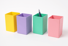 Cleverco Square Storage Desk Pots Set Of 6 Pastel Colours - ABC School Supplies