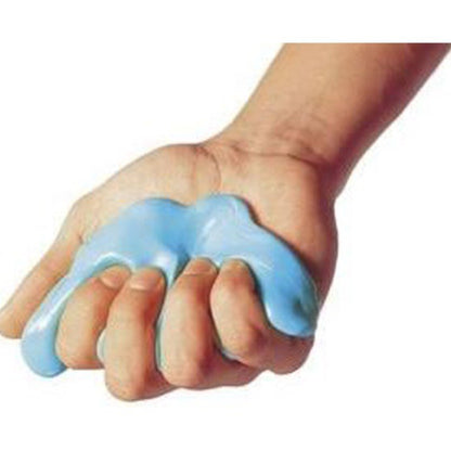 CleverCo Therapy Putty Firm Squeezable Non - Toxic, Hand Exercise 4oz - Blue (3 Pack) - ABC School Supplies