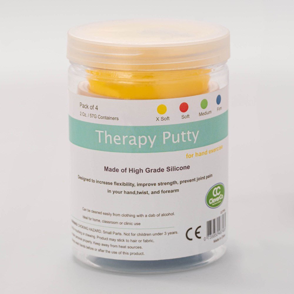 Cleverco Therapy Putty Pack Of 4 X 57G Tubs - ABC School Supplies