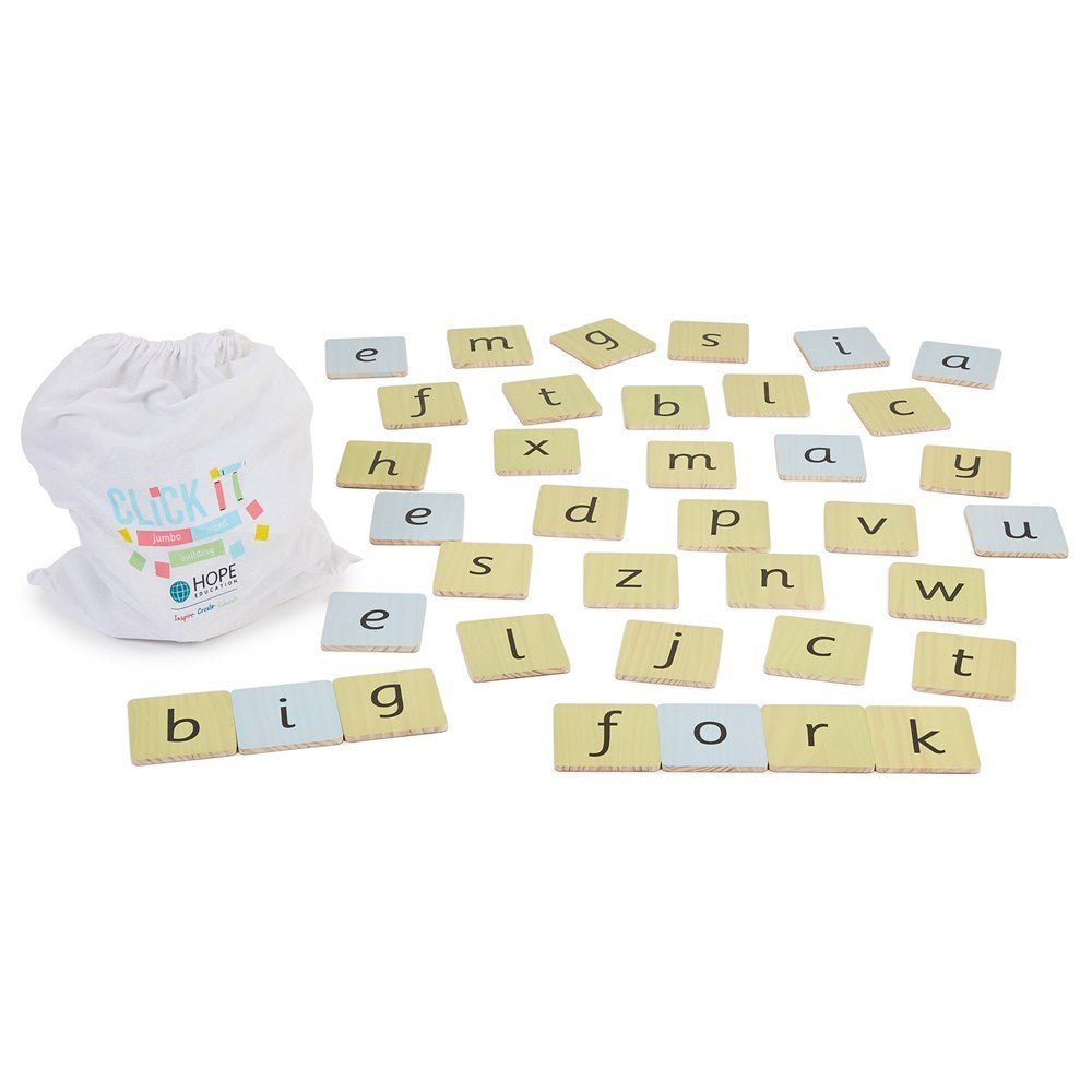 Click It Jumbo Word Building Set - ABC School Supplies