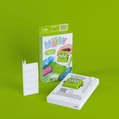 COLOP Marky Customizable Child-Friendly DIY Textile Stamp Kit - ABC School Supplies