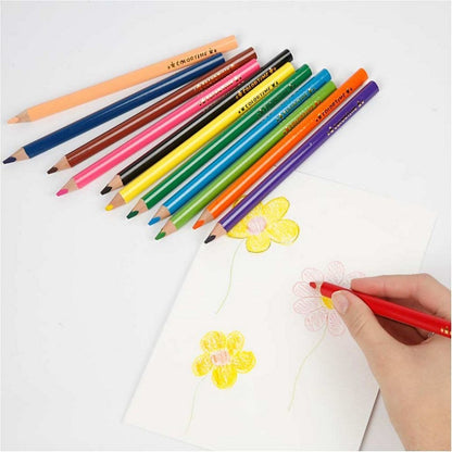 Colortime Colour Pencils - Pack of 12 - ABC School Supplies
