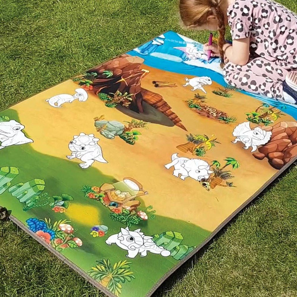 **Colour N Wipe Dinosaur Playmat 120X 90 Cm - ABC School Supplies
