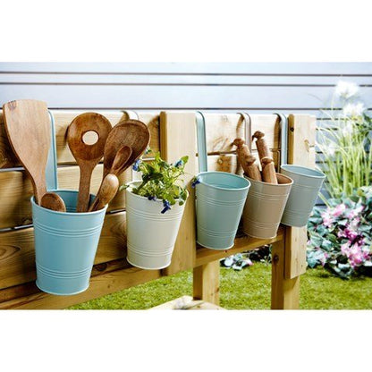 Coloured Metal Fence Planters Pack of 5 - ABC School Supplies