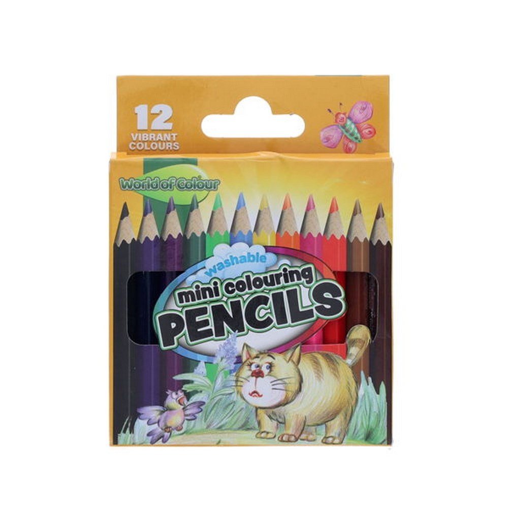 Colouring Pencils Half Size Pack of 12 - ABC School Supplies