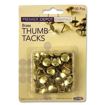 Concept 100 Brass Thumb Tacks - ABC School Supplies
