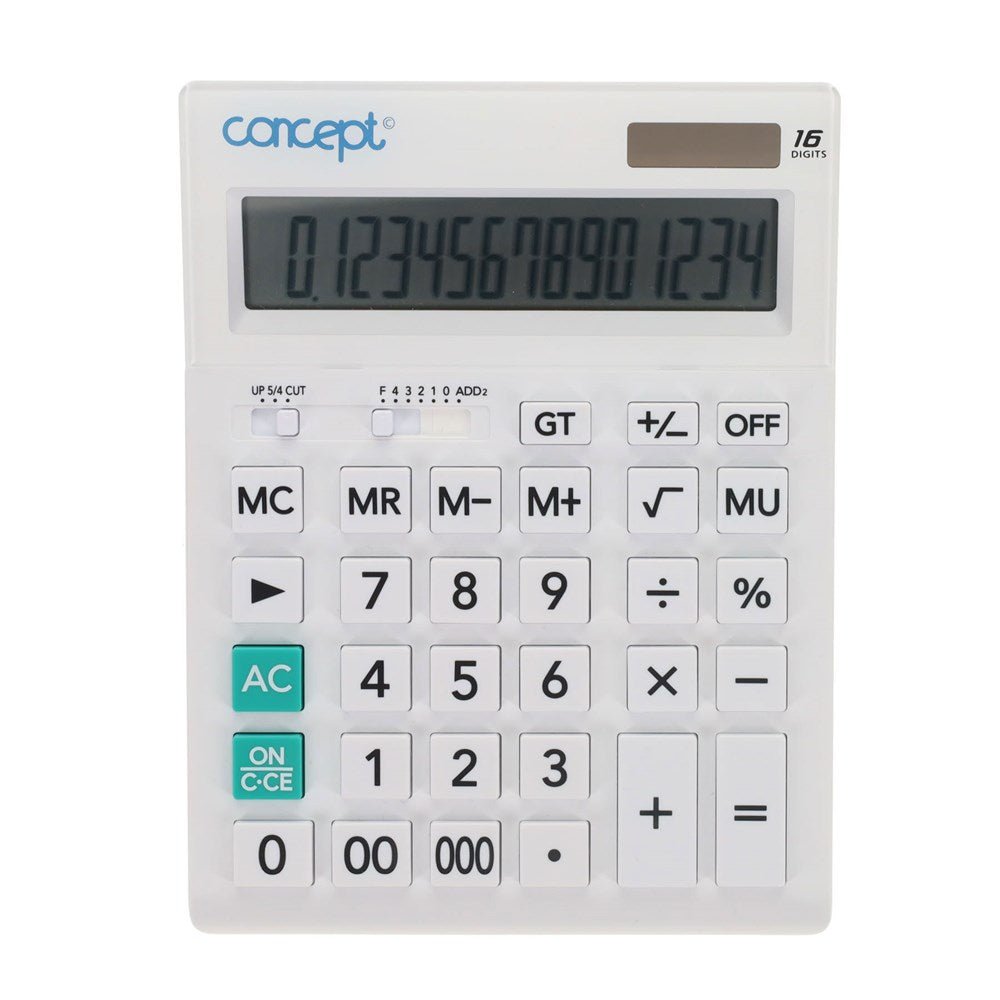 Concept 16 Digit Display Calculator - ABC School Supplies