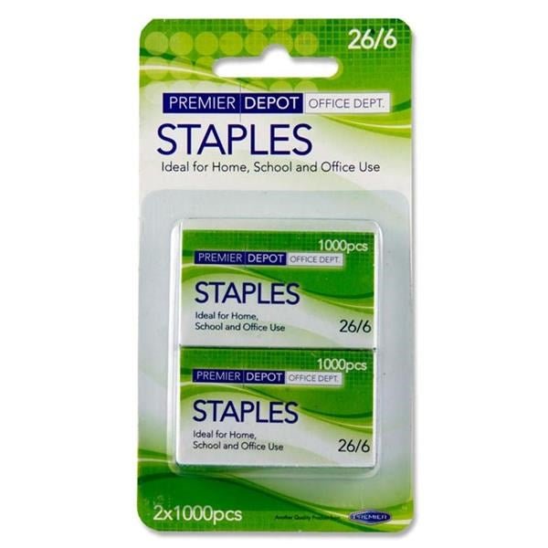 Concept 2 Boxes Of 1000 26/6 Staples - ABC School Supplies