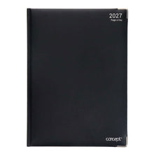 Concept 2027 A4 Diary Page A Day - Black - ABC School Supplies