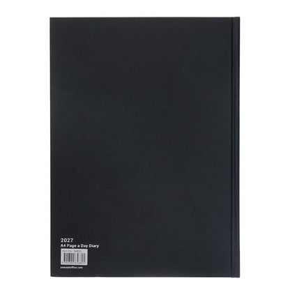 Concept 2027 A4 Diary Page A Day - Black - ABC School Supplies
