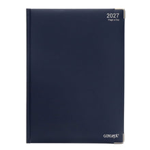 Concept 2027 A4 Diary Page A Day - Navy - ABC School Supplies