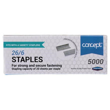 Concept 26/6 Staples Box of 5000 - ABC School Supplies