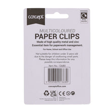 Concept 28mm Coloured Paper Clips Pack of 75 - ABC School Supplies