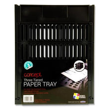 **Concept 3 Tier Letter Tray Black - ABC School Supplies