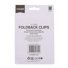 Concept 41mm Foldback Clips Pack of 4 - ABC School Supplies