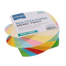 Concept 500 Sheet Multi - coloured Twisted Block 85x85mm - ABC School Supplies