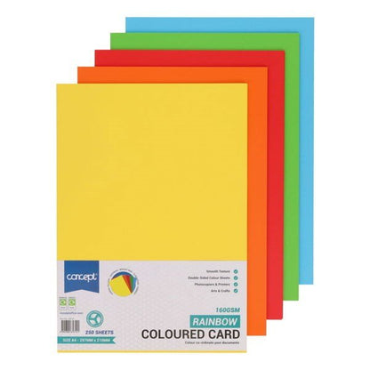 Concept A4 160gsm Card 250 Sheets - ABC School Supplies