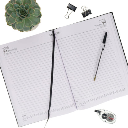Concept A4 2026 Page A Day Desk Diary - Navy - ABC School Supplies