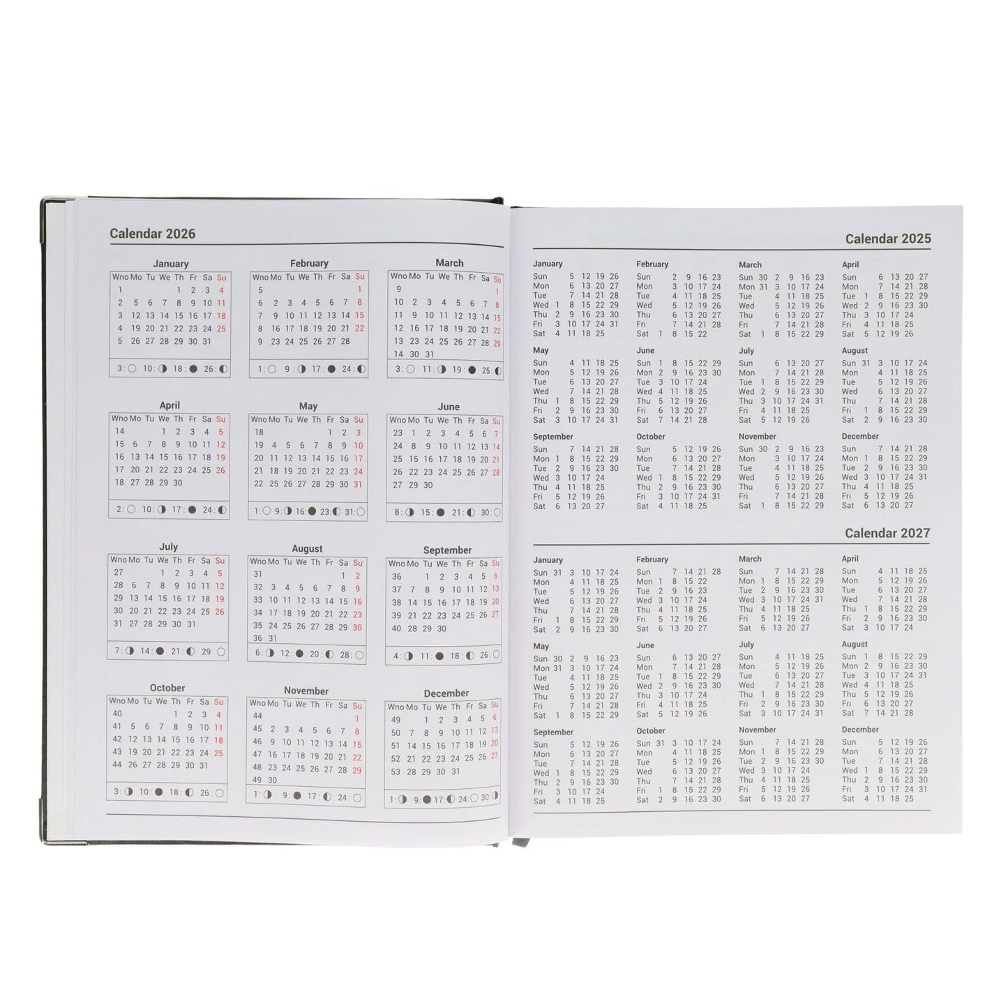 Concept A4 2026 Page A Day Desk Diary - Navy - ABC School Supplies