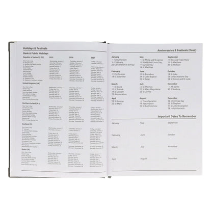 Concept A4 2026 Page A Day Desk Diary - Navy - ABC School Supplies