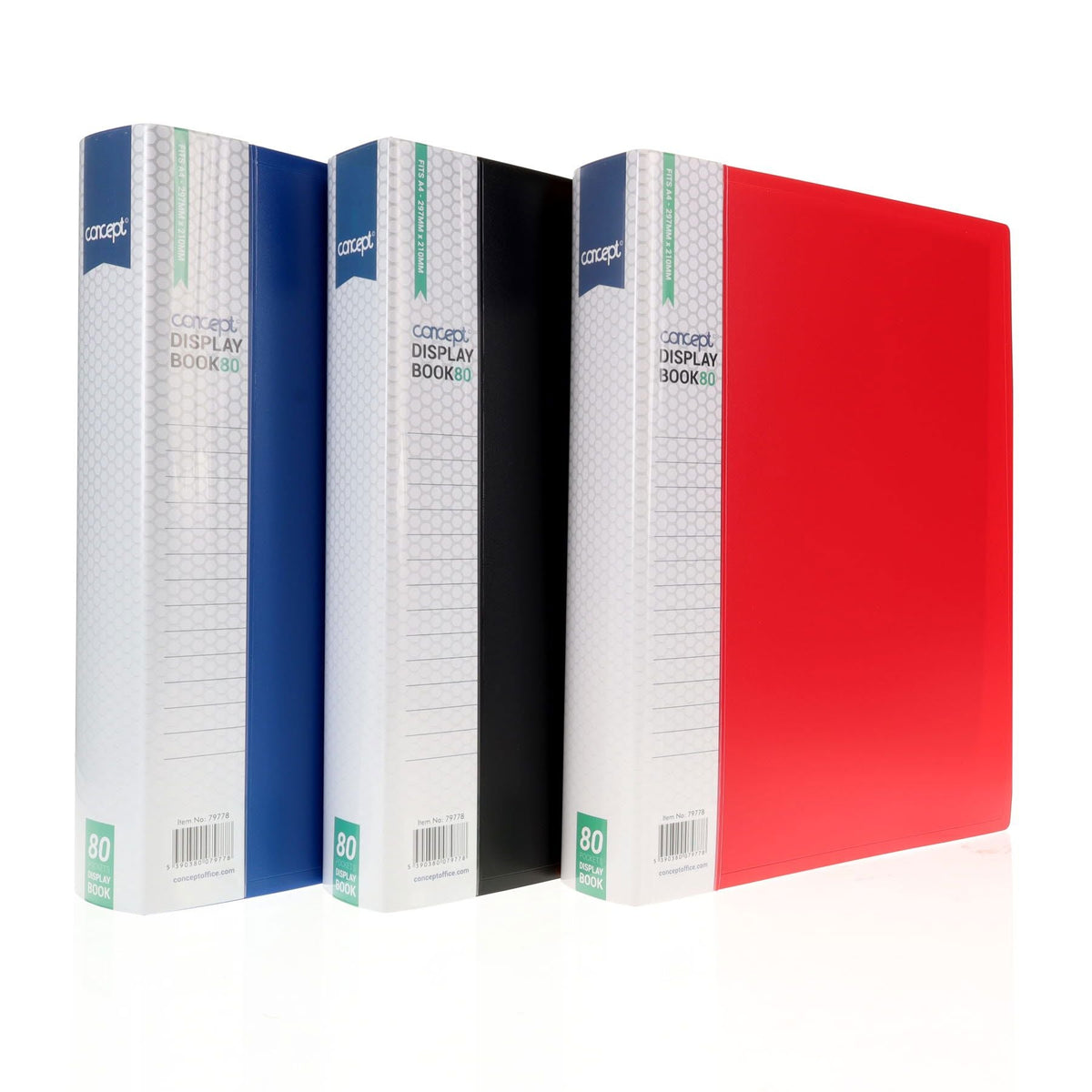 Concept A4 80 Pocket Display Book - ABC School Supplies